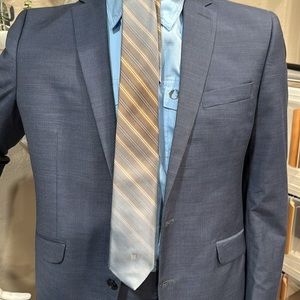 Givency Gentleman Paris For Carter Holmes Silk Blend Striped Tie